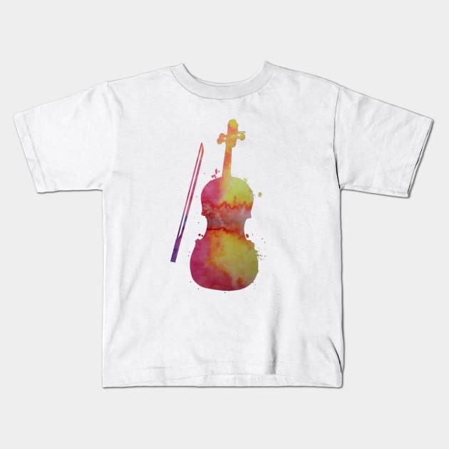 Violin Kids T-Shirt by TheJollyMarten